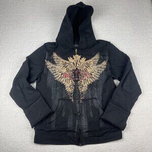 Y2K Goth Hoodie XL Criss Angel Believe Cirque Du Soleil reverse stitch USA MADE